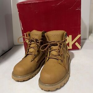 Dexter Mens Work Boots Tan Steel Safety Toe Oil Resistant Skid Resistant Size 6 DEXTER Tan Men main image 4